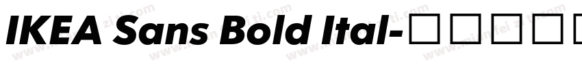 IKEA Sans Bold Ital字体转换